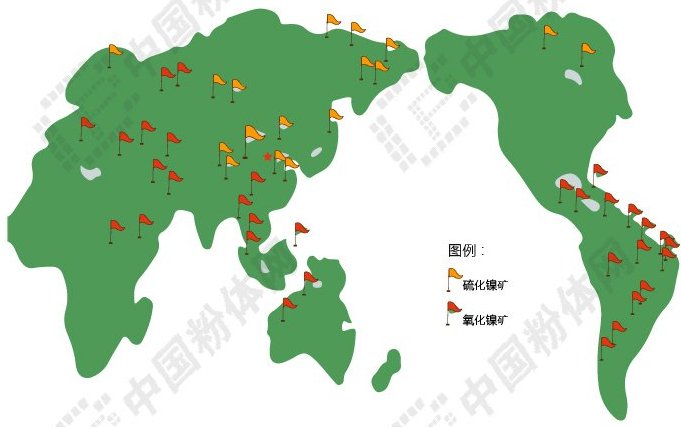膨润土网首页 > 资讯世界镍的矿产资源分布极不均衡,主要集中在加拿大